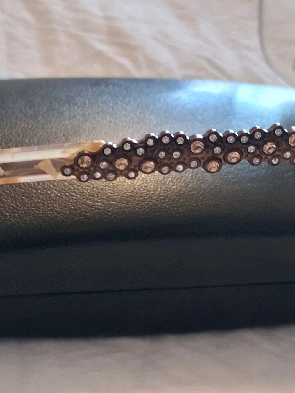 Bebe Semi-Rimless Bejewled EyeGlasses
